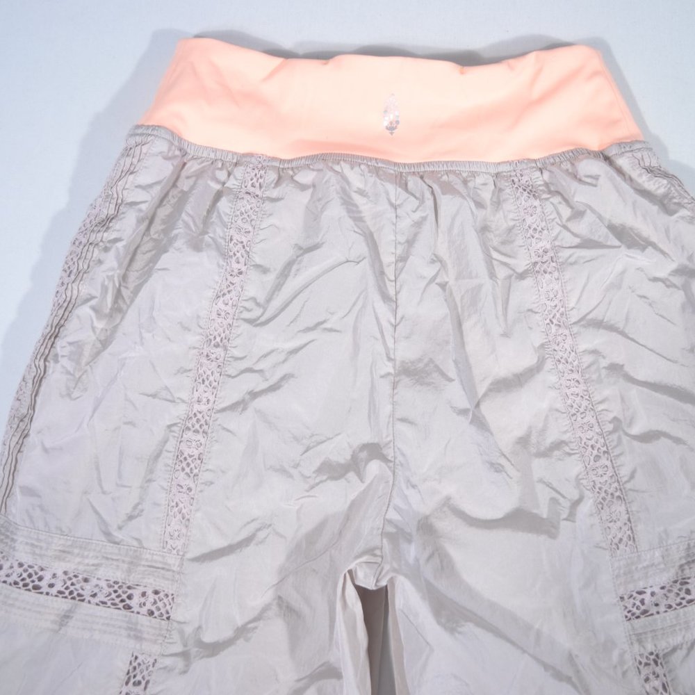 Free People Cream Lace-Trim Jogger Pants - Picture 10 of 12